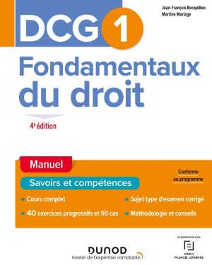 DCG 1 – Fondamentaux du droit (4e édition) – E-book PDF