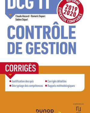DCG 11 – Contrôle de gestion – E-book PDF