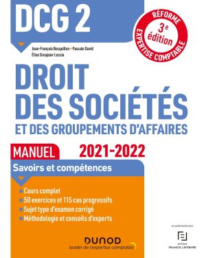 DCG 2 – Droit des sociétés et des groupements d’affaires (3e édition) – E-book PDF