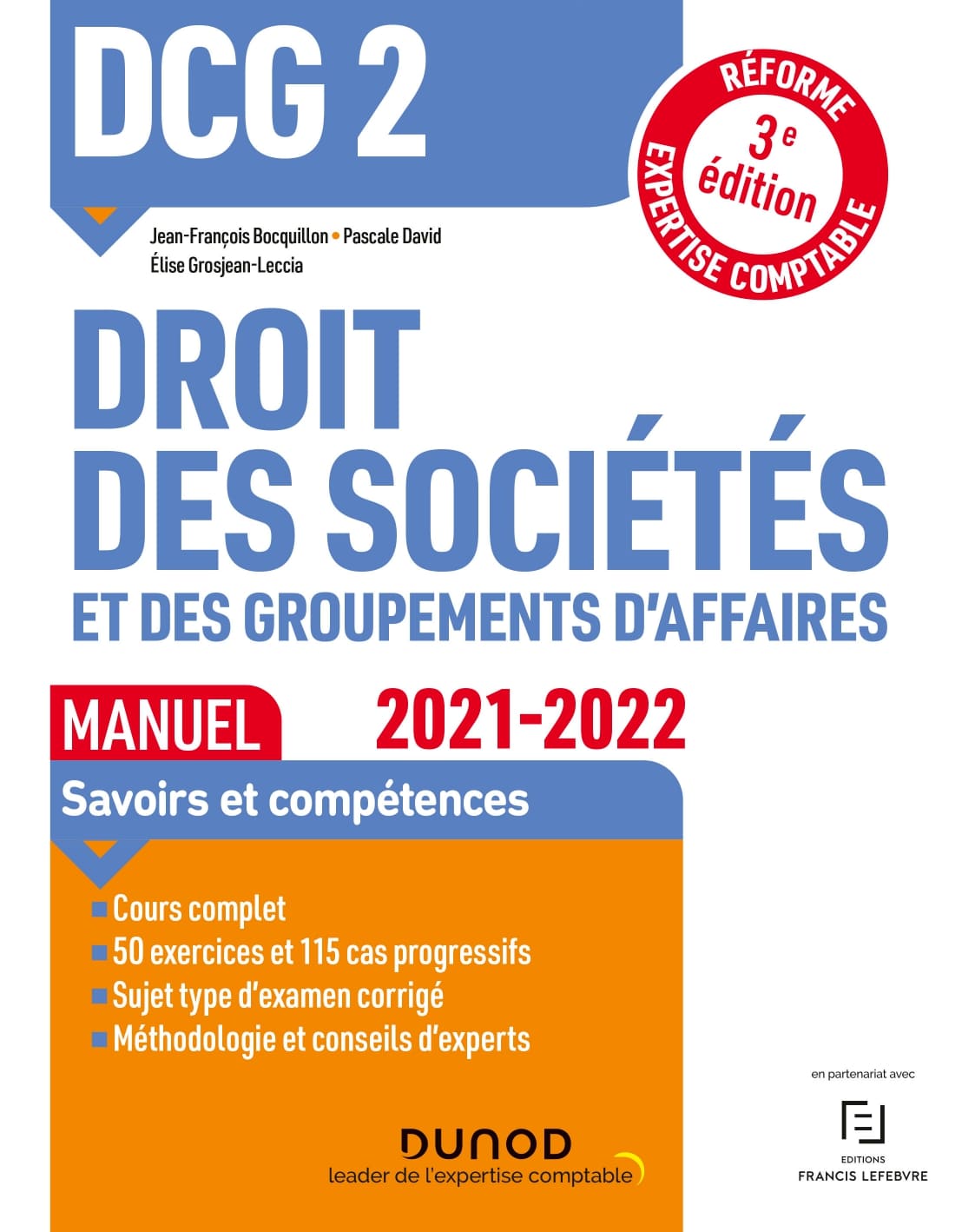 DCG 2 – Droit des sociétés et des groupements d’affaires (3e édition) – E-book PDF