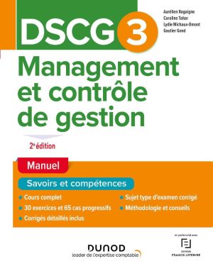 DSCG 3 – Management et contrôle de gestion (2e édition) – E-book (PDF)